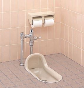 A modern and clean squat toilet.  I will leave it to your imagination the look of the toilet I used on the island.
